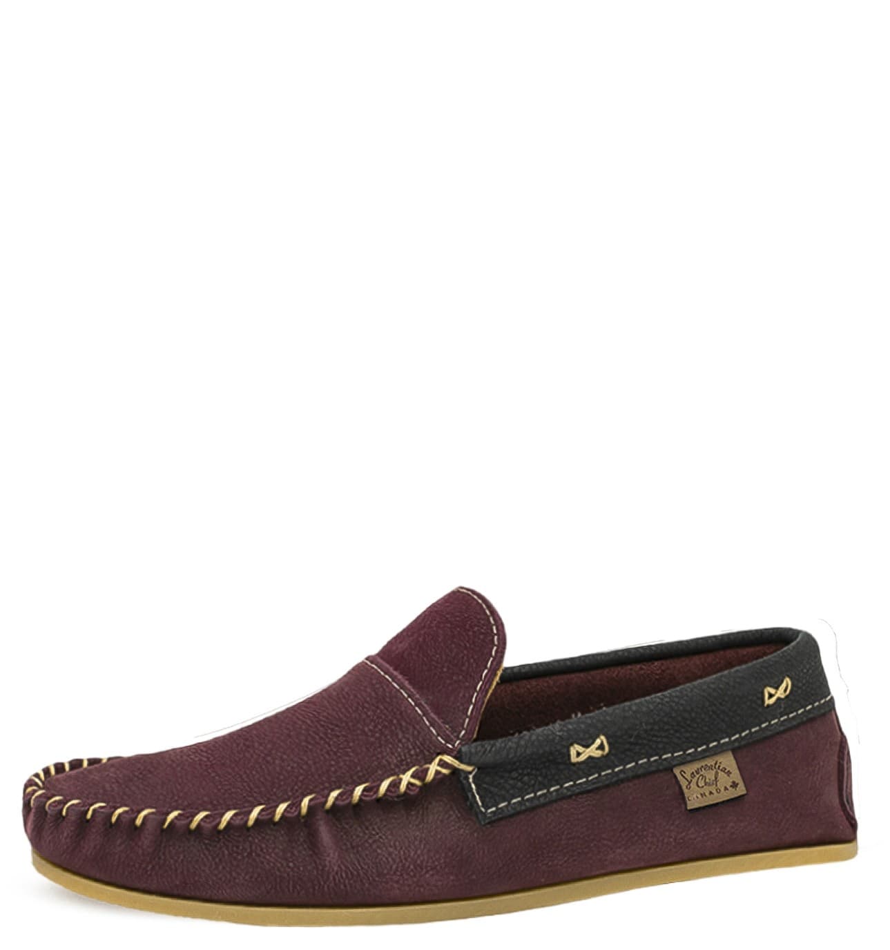 Mocassins Lacé Simple, Semelle Intérieure collet fantaisie, semelle Crepex Naturelle