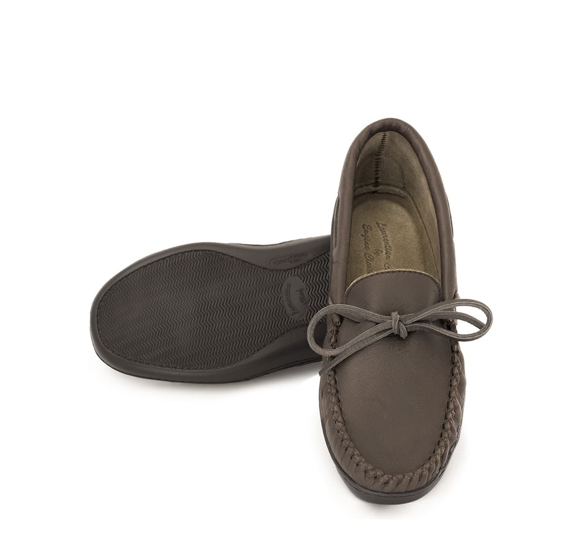 Mocassins, Collet Kabir, Semelle Caoutchouc Choco
