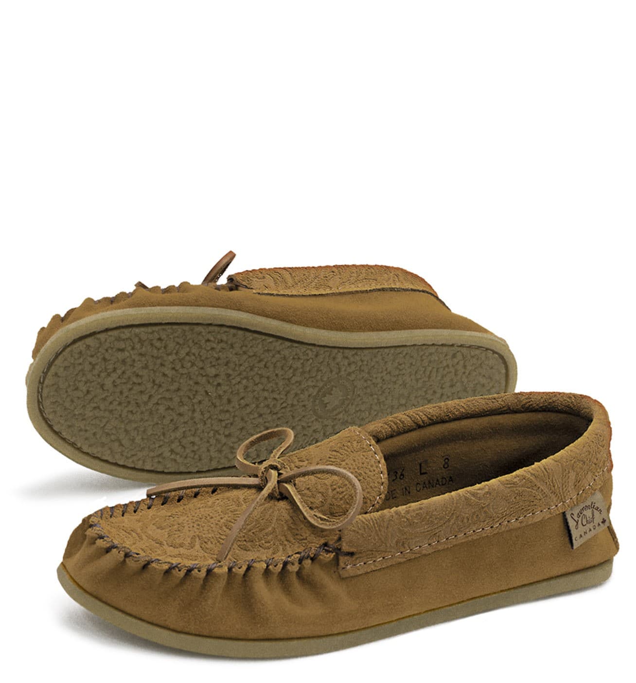 Mocassins Roots, Lacé Simple, Semelle Intérieur Crepex naturel