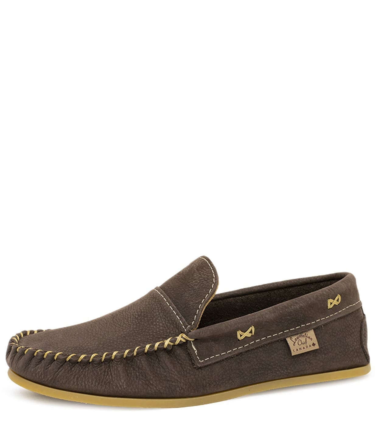 Mocassins Lacé Simple, Semelle Intérieure collet fantaisie, semelle Crepex Naturelle