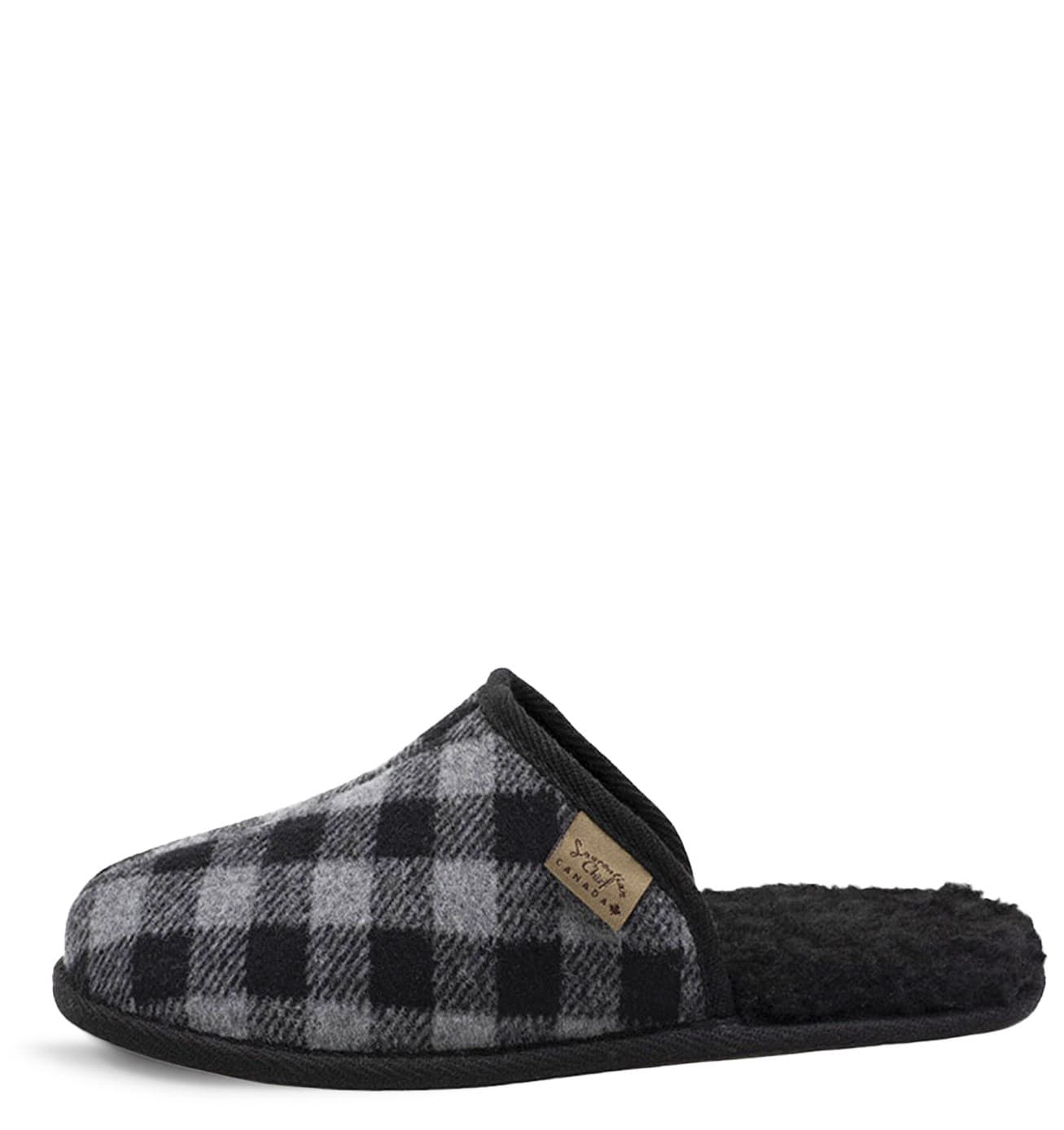 Mule, Polar, Orlon Noir, Semelle Double