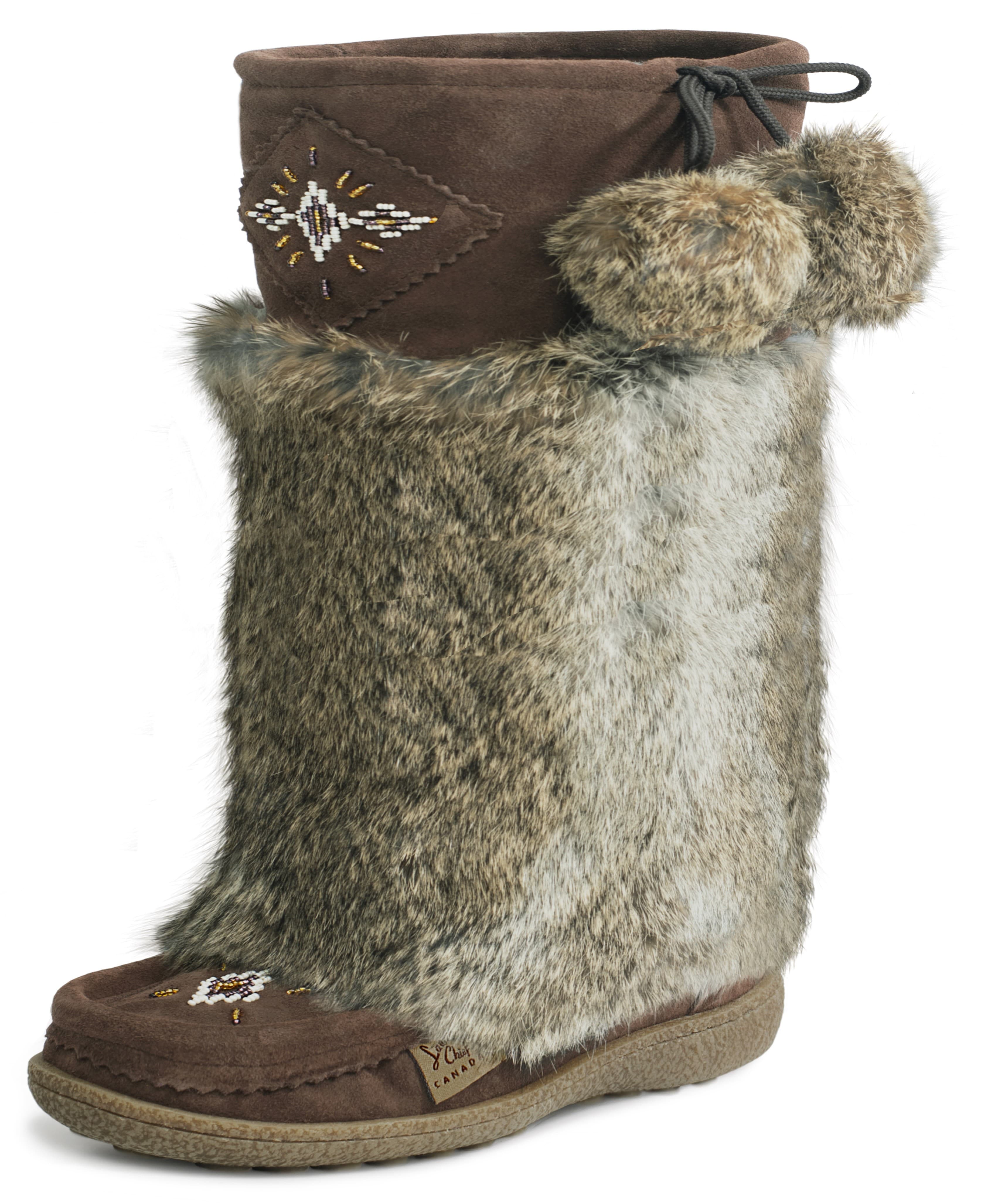 Mukluk 16, Orlon, Perlé, Semelle Italia Marron