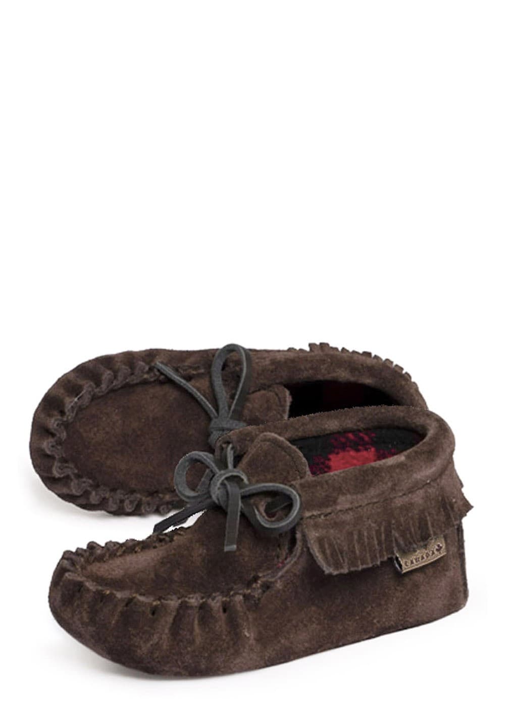Botte Naja Collet Frangé Doublé laine noir & rouge