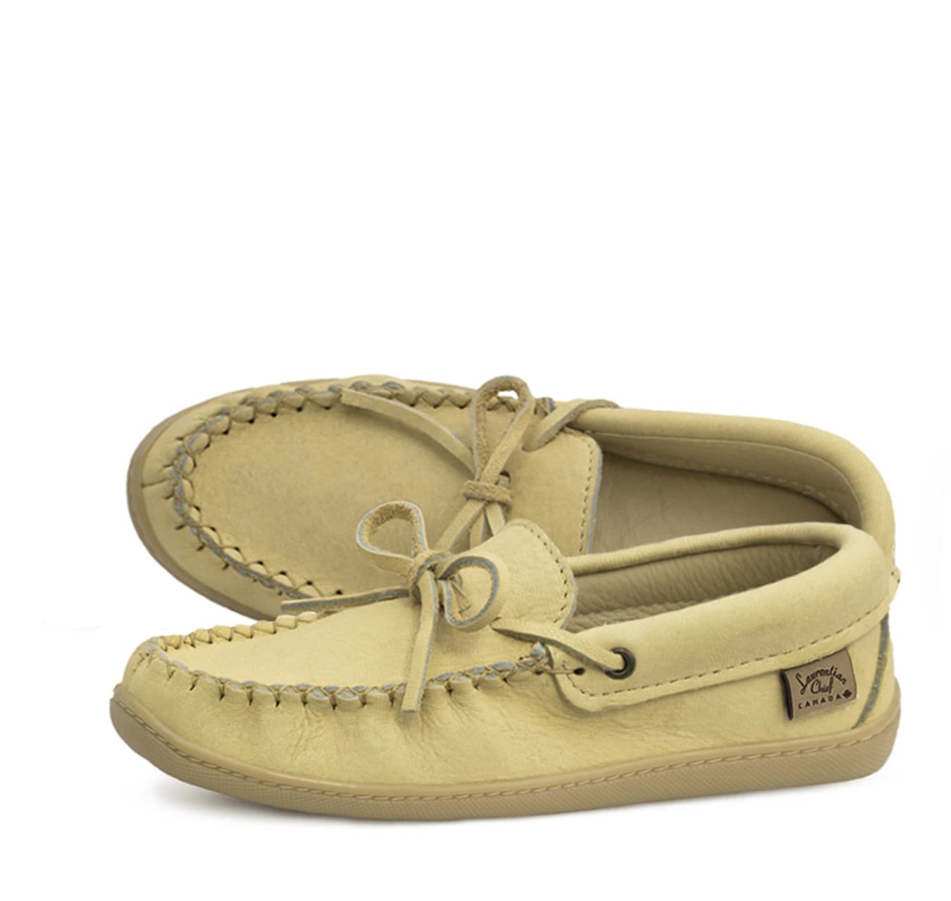 Mocassin Driving, Collet 2 Oeillets, Cuir, Semelle Mickey Naturelle