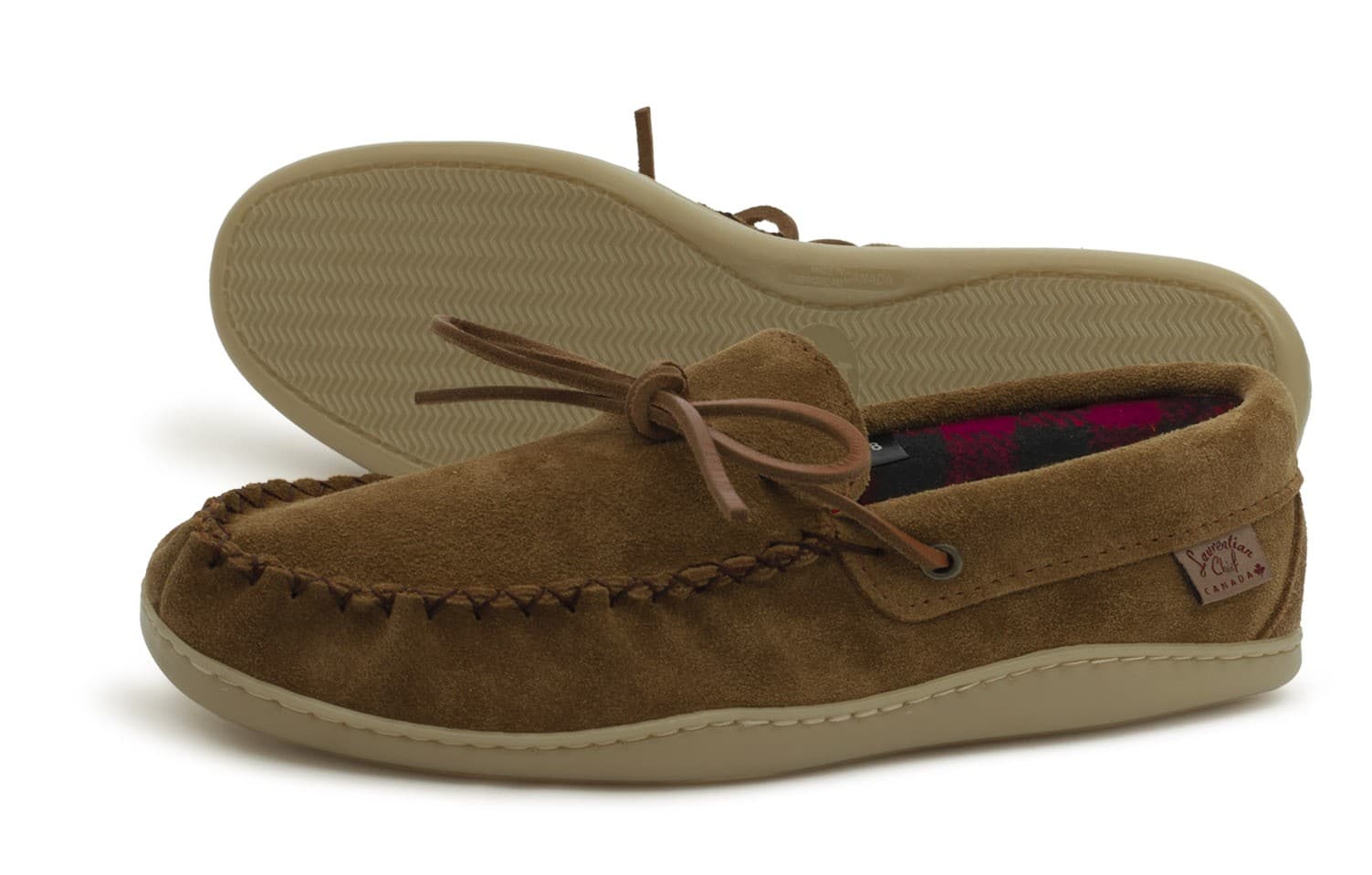Mocassin Driving, Collet 2 Oeillets, Laine à carreaux, Semelle Naturelle kouba