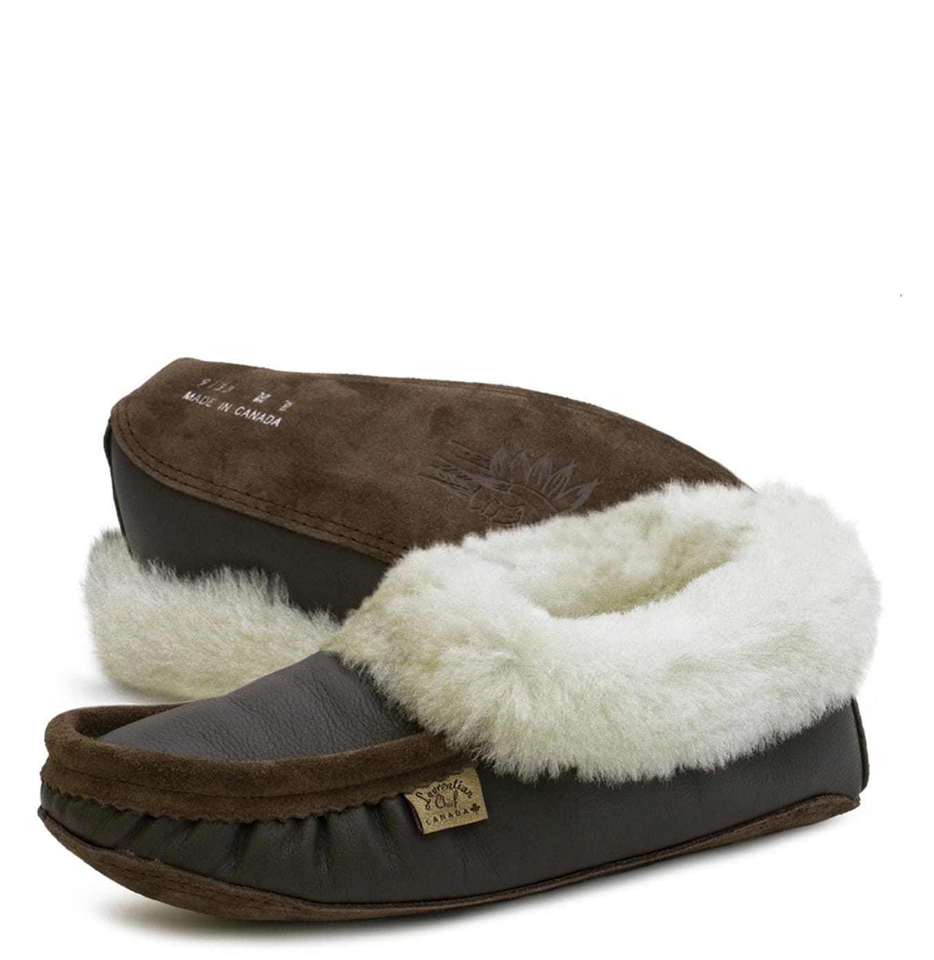 Pantoufle Collet Mouton, Doublure Mouton, Semelle Double