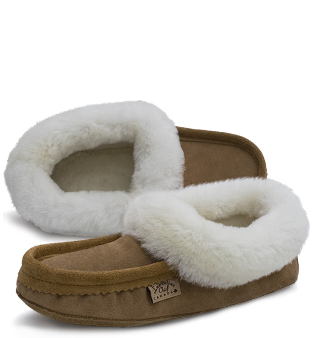 Pantoufle Collet Mouton, Doublure Mouton, Semelle Double