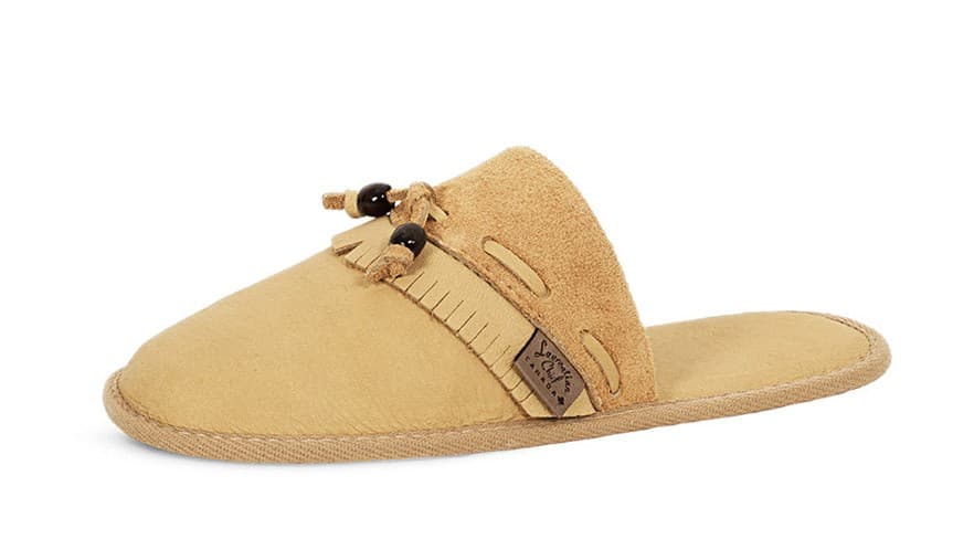 Mule Frange Minktex Perlé Billes Semelle Double
