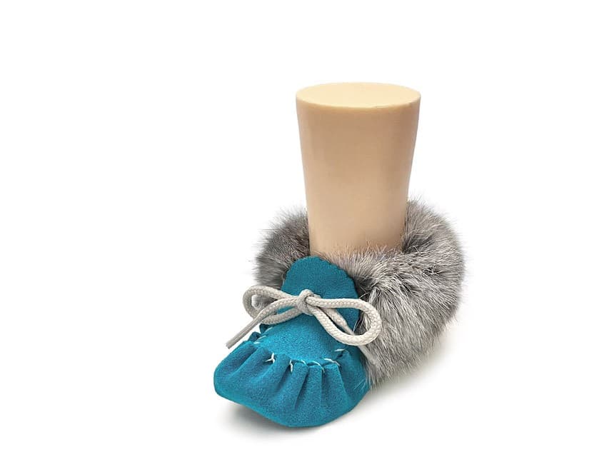 Mocassins Bébé Collet Fourrure Semelle Intérieure